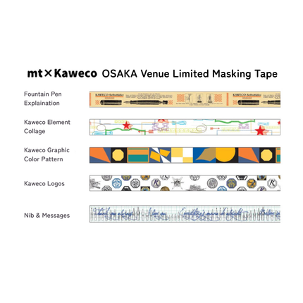 [Limited] mt x kaweco masking tape OSAKA Limited Complete Set Patterns