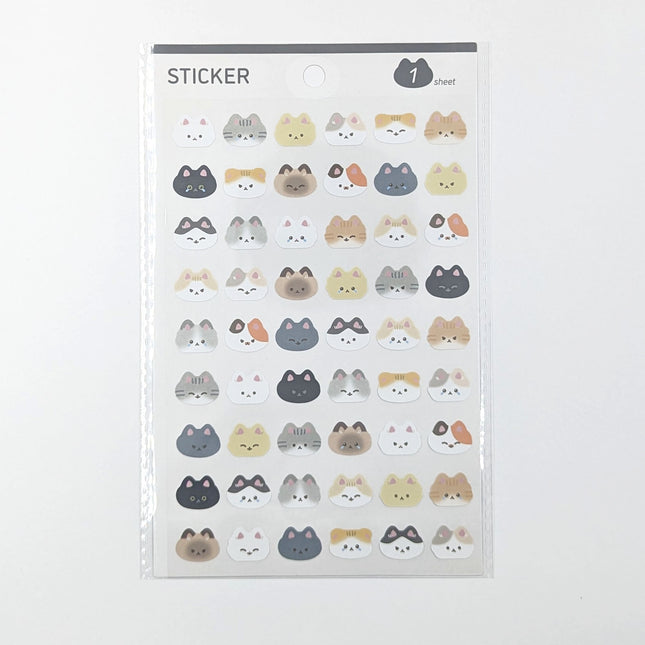 MOTOBAYASHI Design Paper Stickers Relaxed-Style Cats