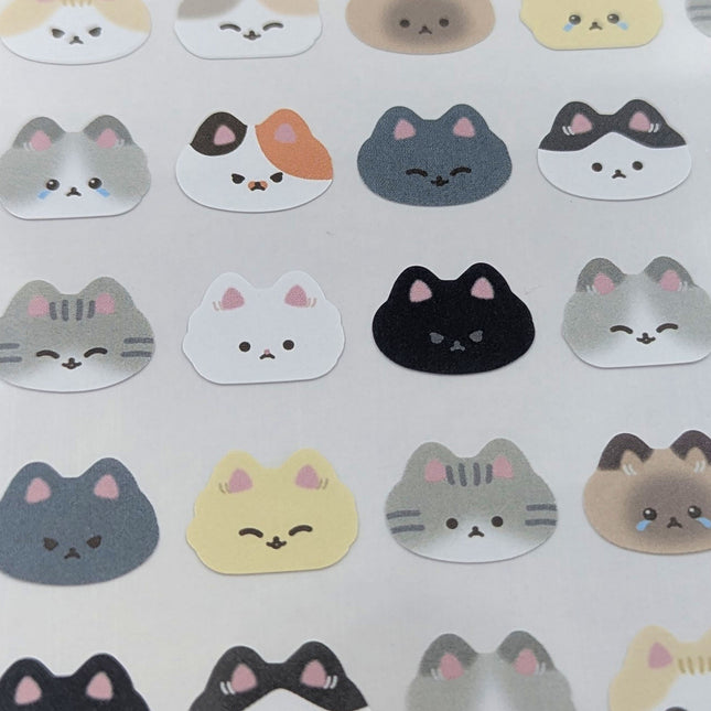 MOTOBAYASHI Design Paper Stickers Relaxed-Style Cats