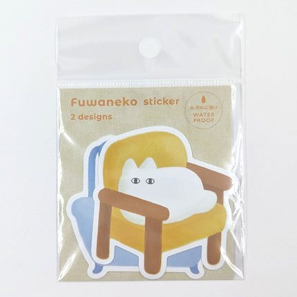 EL COMMUN FUWANEKO Die‑Cut Sticker sweets relax time