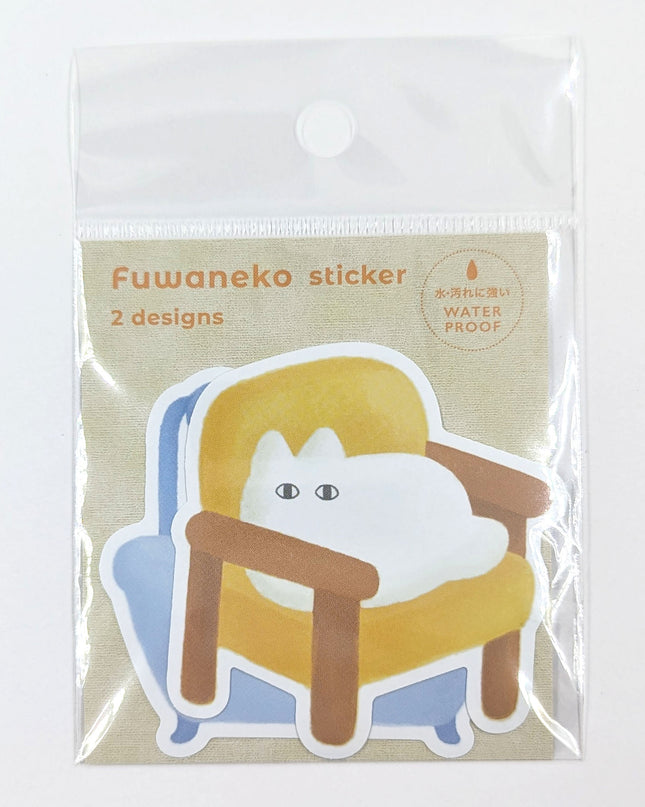 EL COMMUN FUWANEKO Die‑Cut Sticker sweets relax time