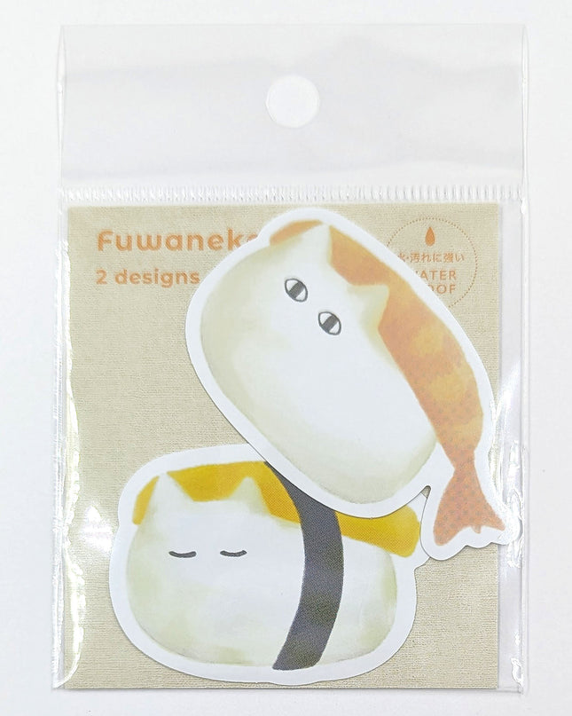 EL COMMUN FUWANEKO Die‑Cut Sticker sushi