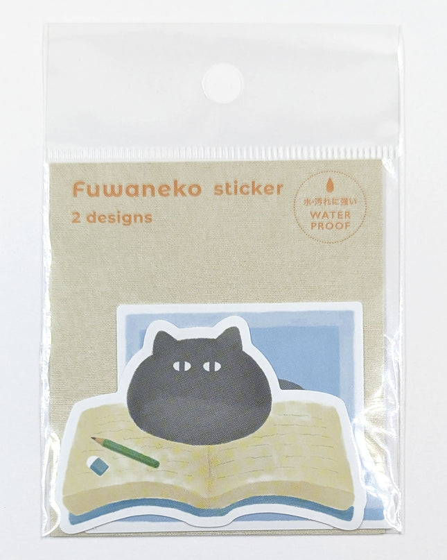 EL COMMUN FUWANEKO Die‑Cut Sticker sweets work time