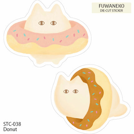 EL COMMUN FUWANEKO Die‑Cut Sticker donut