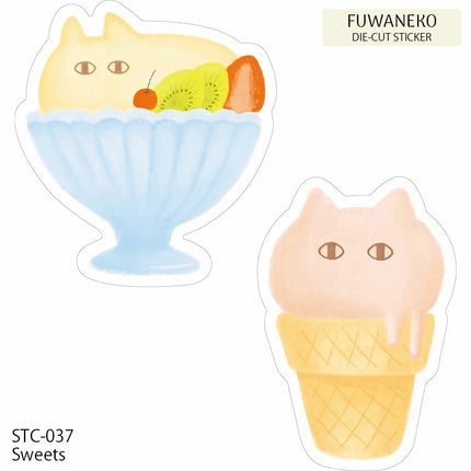 EL COMMUN FUWANEKO Die‑Cut Sticker sweets