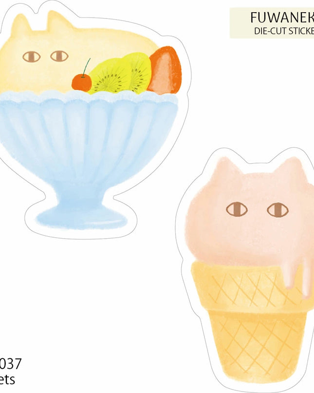 EL COMMUN FUWANEKO Die‑Cut Sticker sweets