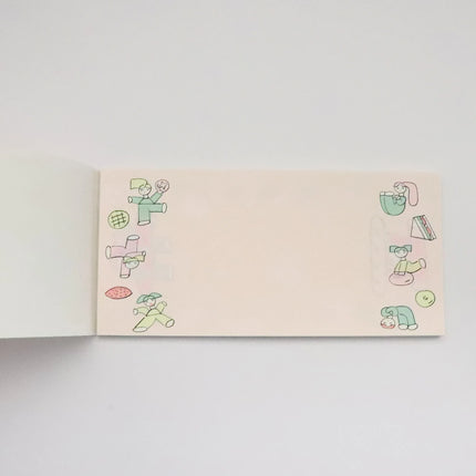 COZYCA PRODUCTS Japanese Memo Pad (Ippitsu-sen) – Bread and Energy illustrated by Tadashi Nishiwaki