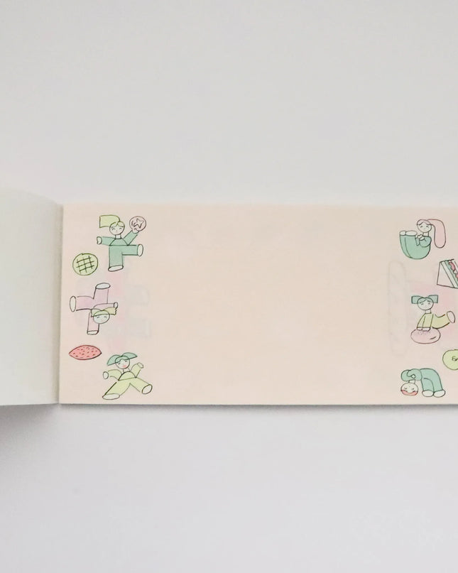 COZYCA PRODUCTS Japanese Memo Pad (Ippitsu-sen) – Bread and Energy illustrated by Tadashi Nishiwaki