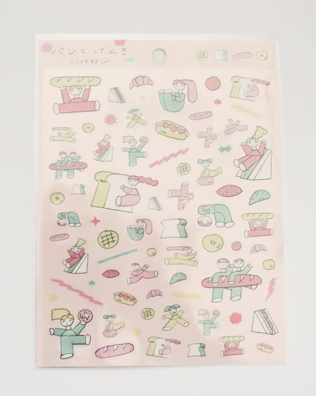 COZYCA PRODUCTS Stickers – Bread and Energy illustrated by Tadashi Nishiwaki
