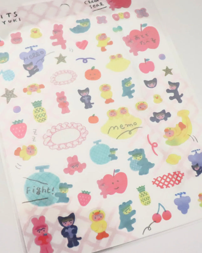 COZYCA PRODUCTS Stickers – Fruits illustrated by Yuki Itoi