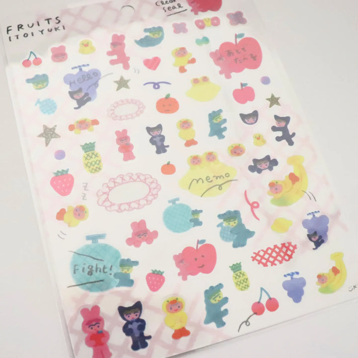 COZYCA PRODUCTS Stickers – Fruits illustrated by Yuki Itoi