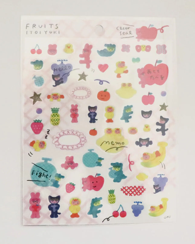 COZYCA PRODUCTS Stickers – Fruits illustrated by Yuki Itoi