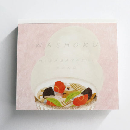 COZYCA PRODUCTS Block Memo - Japanese Cuisine (washoku) illustrated by Kano Hirabayashi