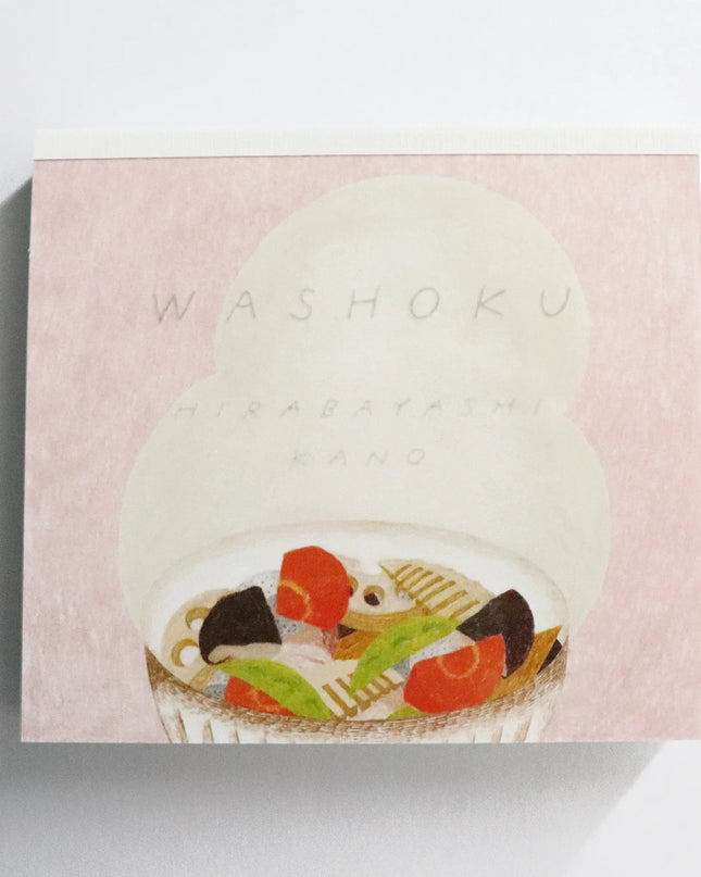 COZYCA PRODUCTS Block Memo - Japanese Cuisine (washoku) illustrated by Kano Hirabayashi