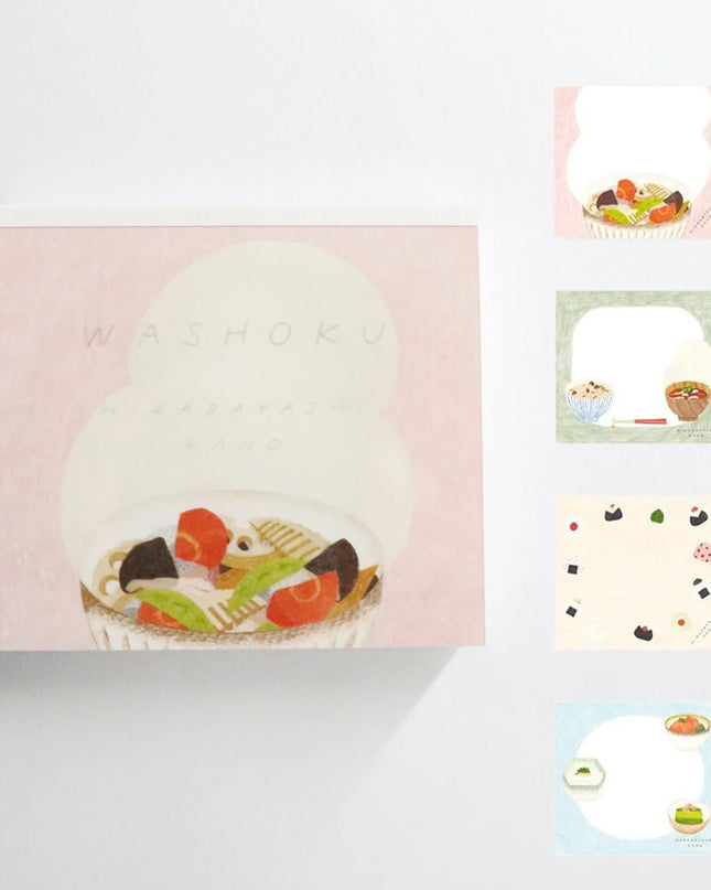 COZYCA PRODUCTS Block Memo - Japanese Cuisine (washoku) illustrated by Kano Hirabayashi