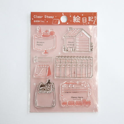 BGM Clear Stamp Japanese Washoku Diary