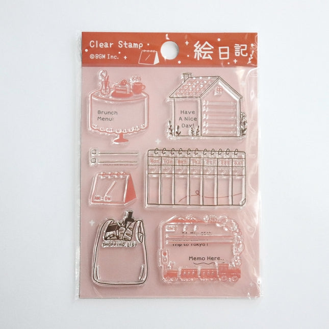 BGM Clear Stamp Japanese Washoku Diary