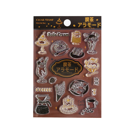 BGM Clear Stamp Japanese Washoku Cafe a la mode