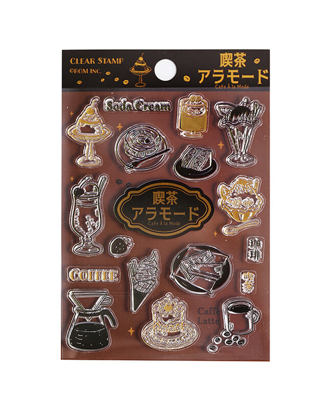 BGM Clear Stamp Japanese Washoku Cafe a la mode