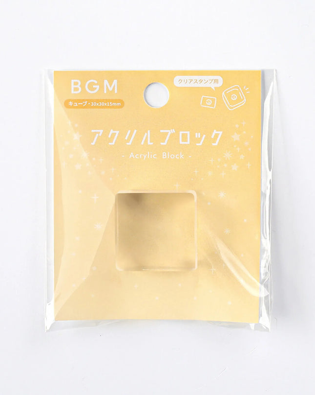 BGM Acrylic Block for Clear Stamp – Cube