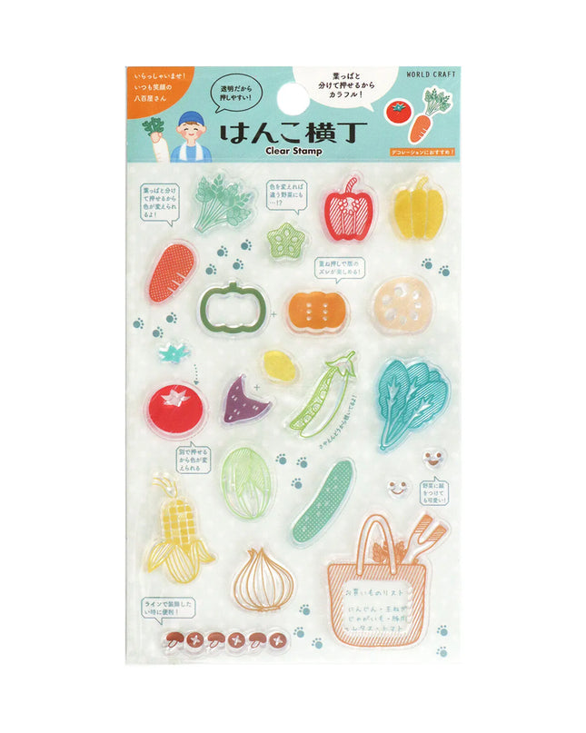 WORLD CRAFT Clear Stamp - Greengrocer (Yaoya)
