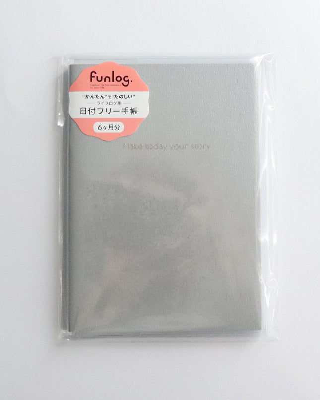 PILOT x MARK'S PILOT Original Cover Life Log funlog Date-free Planner A6 Pearl Grey