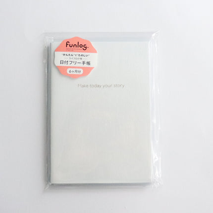 PILOT x MARK'S PILOT Original Cover Life Log funlog Date-free Planner A6 Pearl White