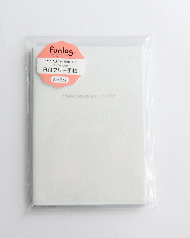 PILOT x MARK'S PILOT Original Cover Life Log funlog Date-free Planner A6 Pearl White