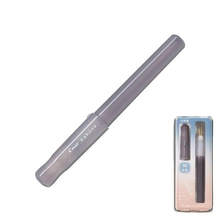 PILOT Kakuno Fountain Pen (Medium) - Drowsy Color Series (Madoromi) Brown