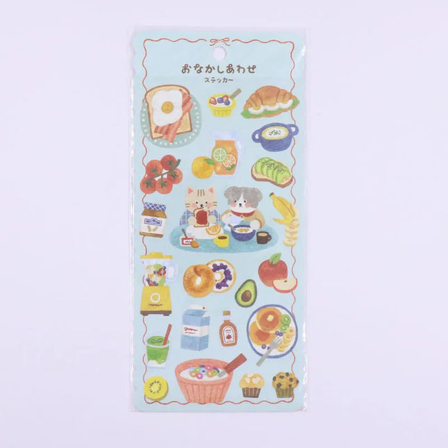 MIND WAVE Happy Belly Sticker (Onakashiawase) Munching Morning