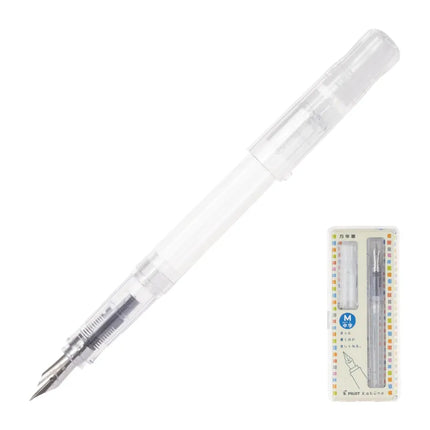 PILOT Kakuno Fountain Pen (Medium) Transparent/Clear