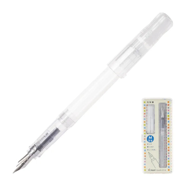 PILOT Kakuno Fountain Pen (Medium) Transparent/Clear