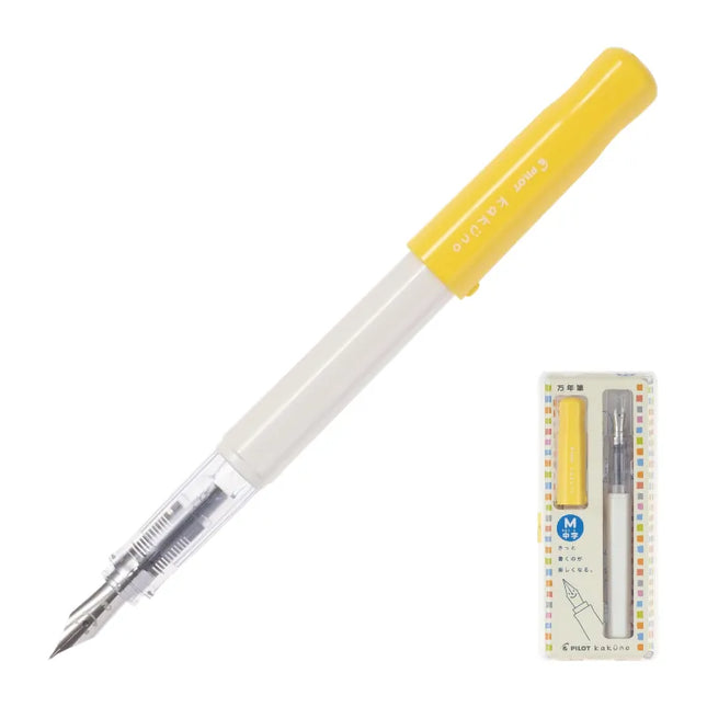 PILOT Kakuno Fountain Pen (Medium) Yellow