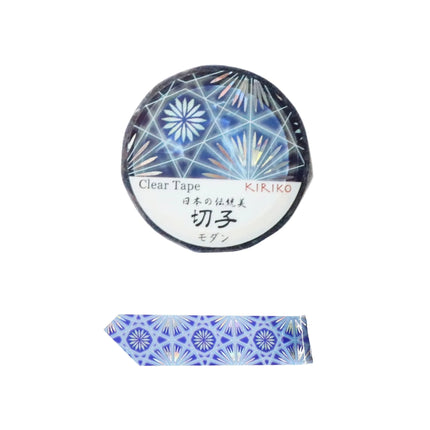 KAMIISO SANSYO SAIEN Kiriko Clear Tape 20mm (Hologram Foil) Modern