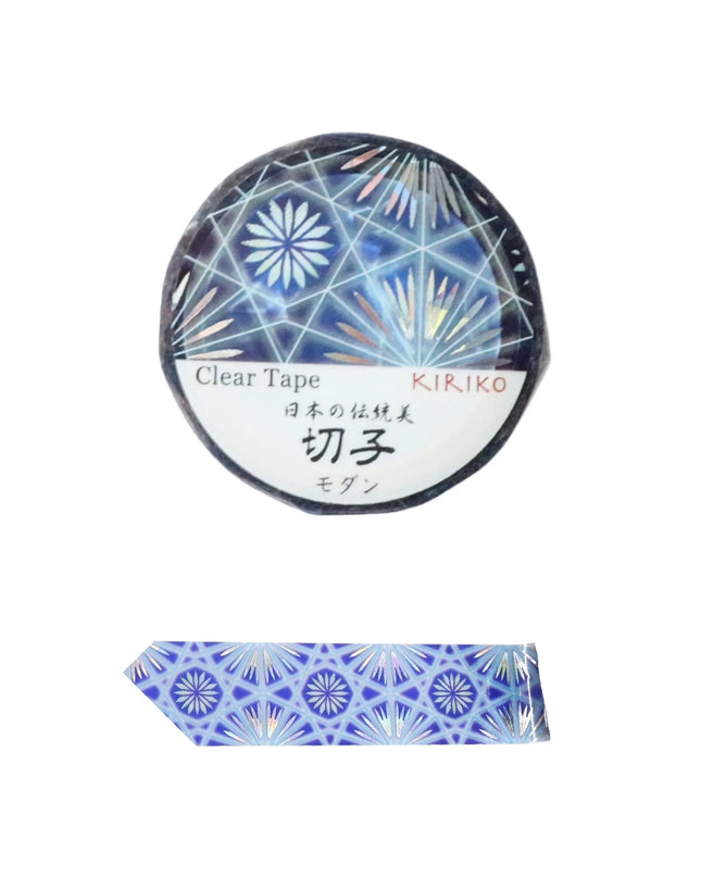 KAMIISO SANSYO SAIEN Kiriko Clear Tape 20mm (Hologram Foil) Modern