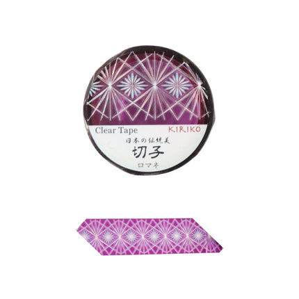 KAMIISO SANSYO SAIEN Kiriko Clear Tape 20mm (Hologram Foil) Romanee