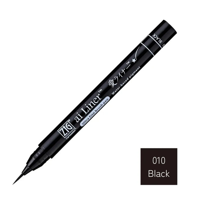 KURETAKE Love Liner Brush Pen Ultra Fine (ED101) Black