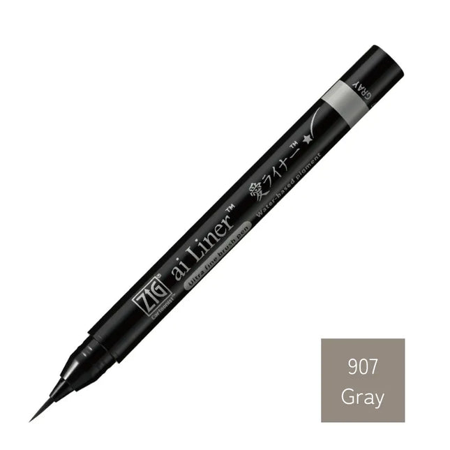 KURETAKE Love Liner Brush Pen Ultra Fine (ED101) Gray