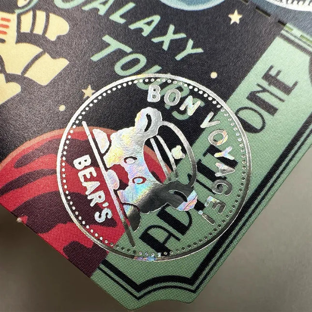 ROKKAKU X ob1toy Ticket Memo Cards Galaxy Tours close up