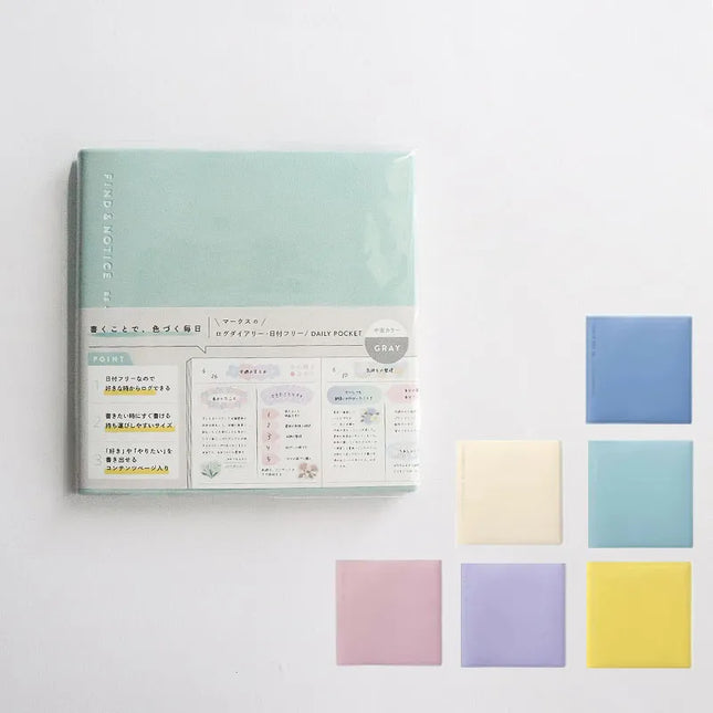 MARK'S Life Log Diary funlog Date-free Daily Pocket Square