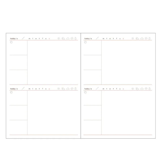 MARK'S Life Log Diary funlog A6 Refill - Date-free