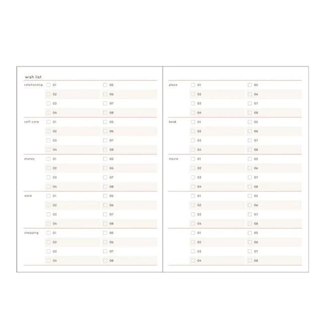 MARK'S Life Log Diary funlog A6 Refill - Date-free