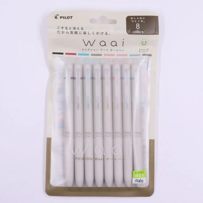 PILOT Frixion waai Series Erasable Ball Pen 8-Color Set (LFW-15-8C)