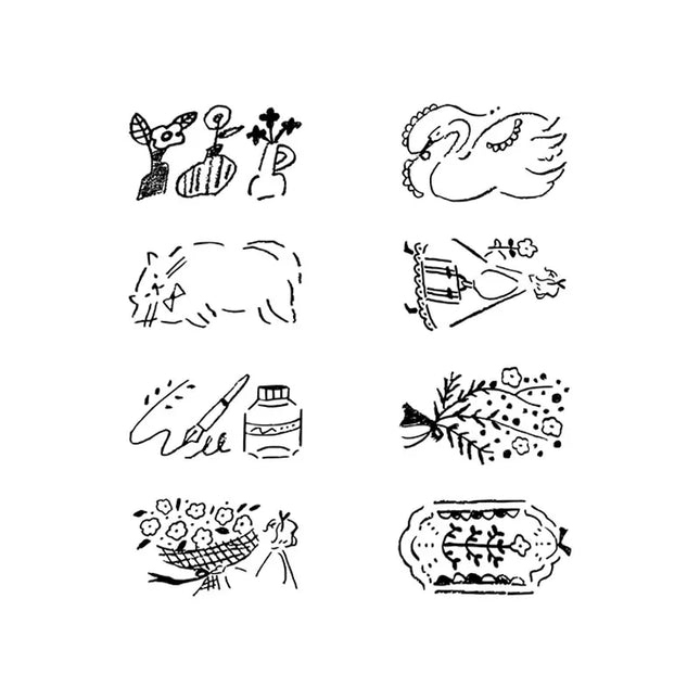 MIDORI Paintable Rotating Dial Stamp Antique