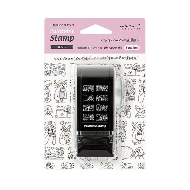 MIDORI Paintable Rotating Dial Stamp Daily