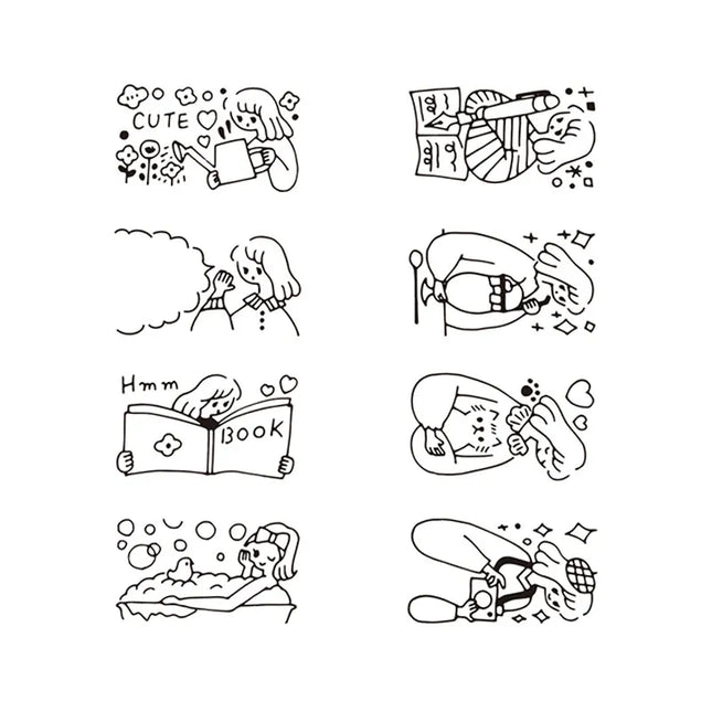 MIDORI Paintable Rotating Dial Stamp Daily