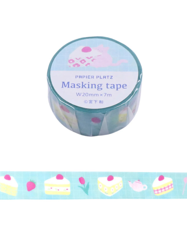 PAPIER PLATZ x Miyashita Nodoka Masking Tape 20 mm Tea Time