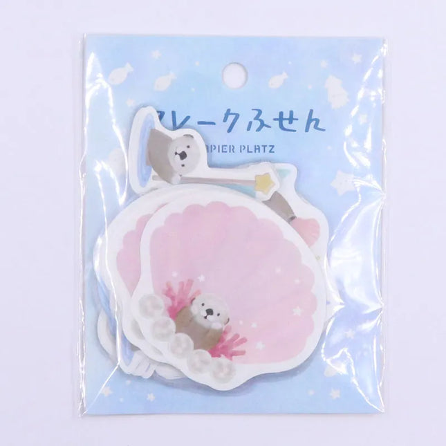 PAPIER PLATZ Flake Sticky Note Racco illustrated by MILINA