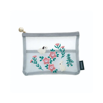 GAKKEN STA:FUL Embroidered Stationery Mesh Pouch - annas