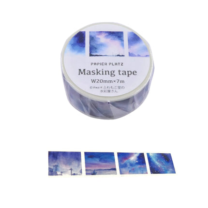 PAPIER PLATZ Masking Tape – Little Night Sky illustrated by Awa